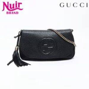Gucci Soho Leather Shoulder Bag Black